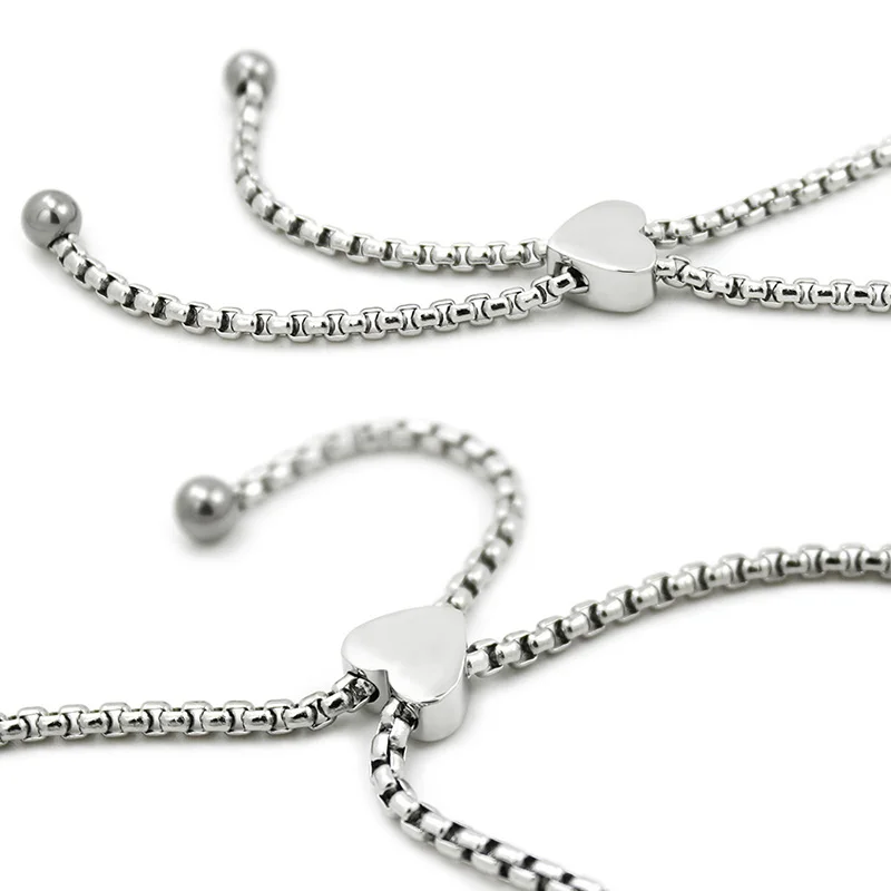 Романтический регулируемый браслет из нержавеющей стали диаметром 30 мм 316 дюйма