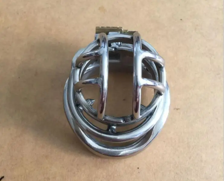 Новейшая Спящая конструкция с замком Маленькая мужская клетка для пениса из