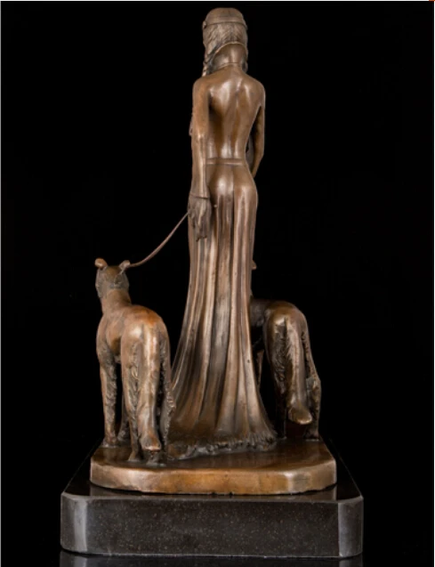 

free Home furnishings decorated bronze figure bronze sculpture crafts Continental shepherdess fast