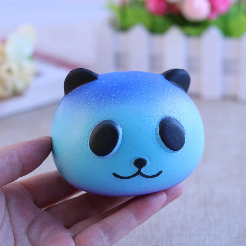 Kawaii Galaxy крем с голубой пандой ароматизированный Jumbo мягкое медленное нарастающее