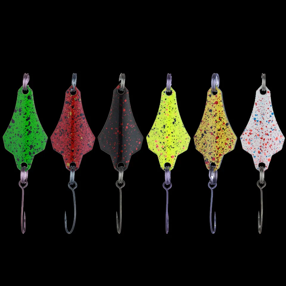 6PCS WALK FISH 6 шт./лот 28 мм 3 г рыболовные снасти приманка металлическая ложка для рыбалки приманка для форели бас ложки маленький жесткий блесток Спиннер - Цвет: 6PCS