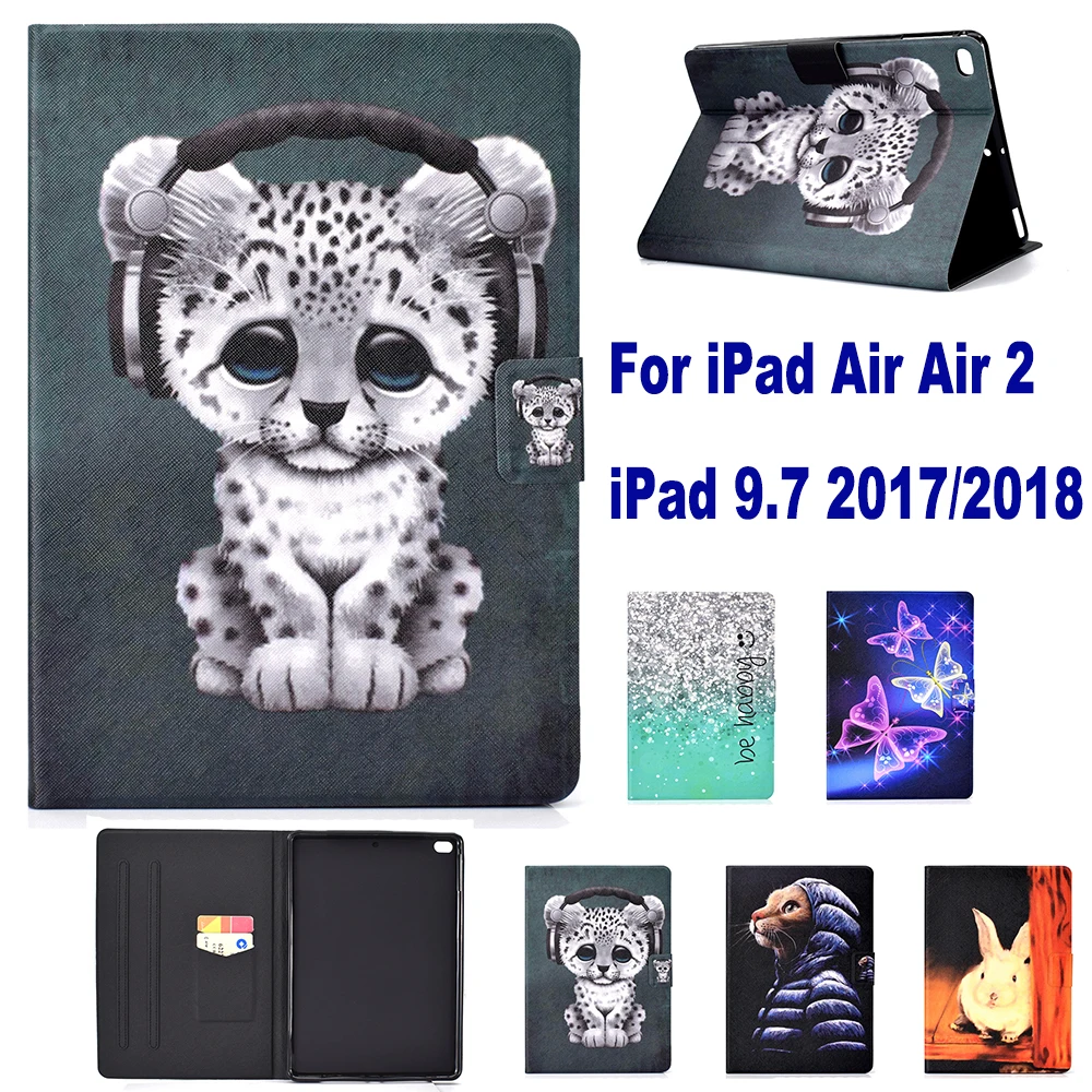 Модный чехол с рисунком для Apple New iPad 9 7 &quot2017 2018 A1822 A1954 Чехол Air 2 5 6 чехол-подставка