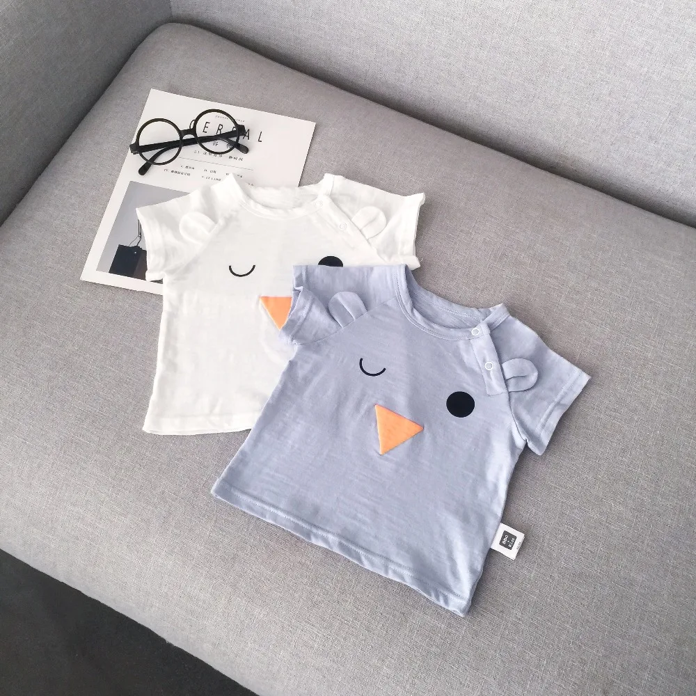 Lemonmiyu/Детские короткие футболки с героями мультфильмов модные летние топы