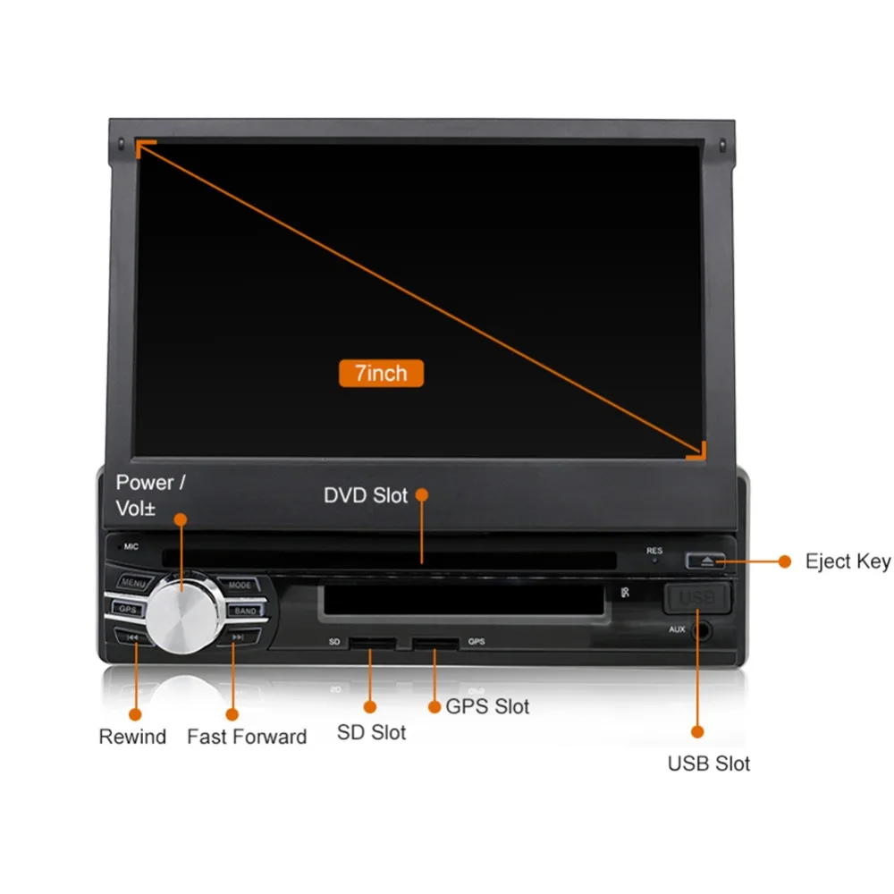 Android Автомобильная магнитола аудио стерео для универсального Авторадио dvd плеера