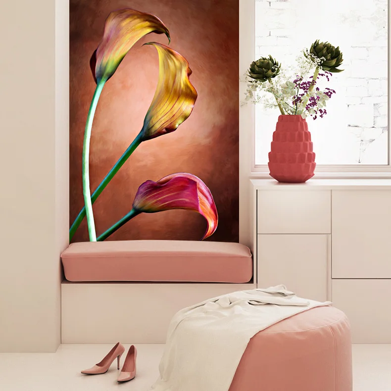 Embelish Free Shipping HD Print Waterproof Canvas Oil Painting For Home Decor Calla Lily Flower Wall Posters Living Room Picture | Дом и сад