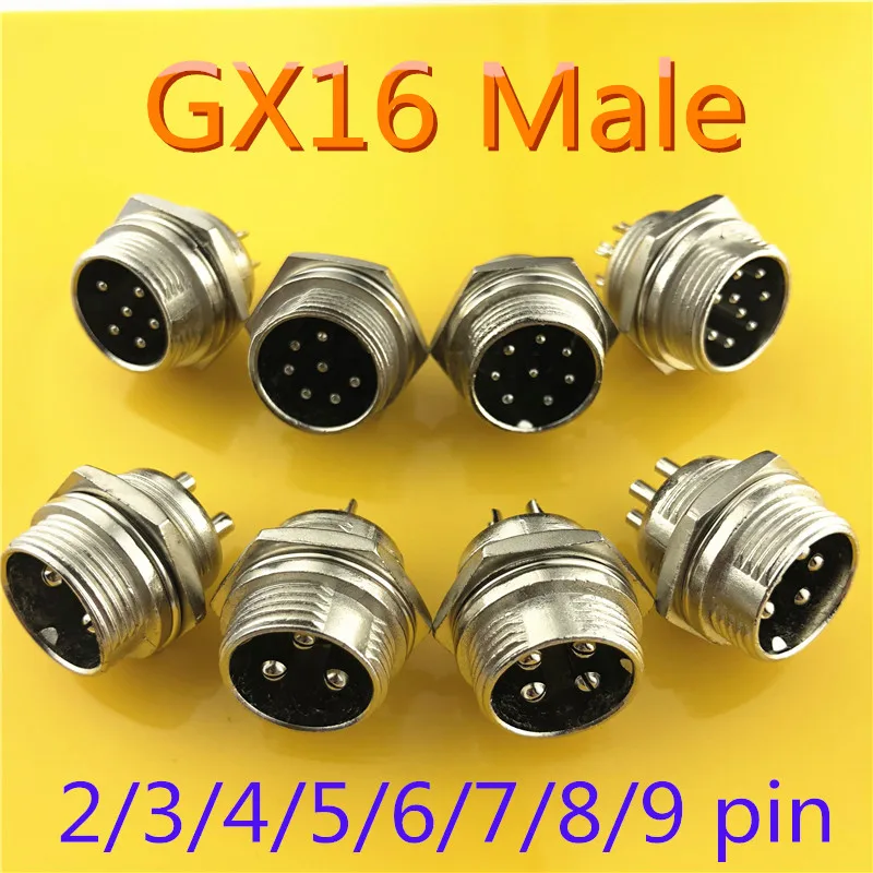 1 шт. GX16 2/3/4/5/6/7/8/9 Pin штекер 16 мм провод панель круглый разъем с крышкой L102 109