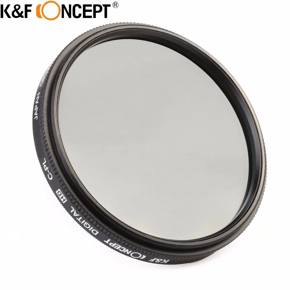 K & F концепция 58 мм Тонкий CPL (круговой поляризатор) фильтр объектива камеры с