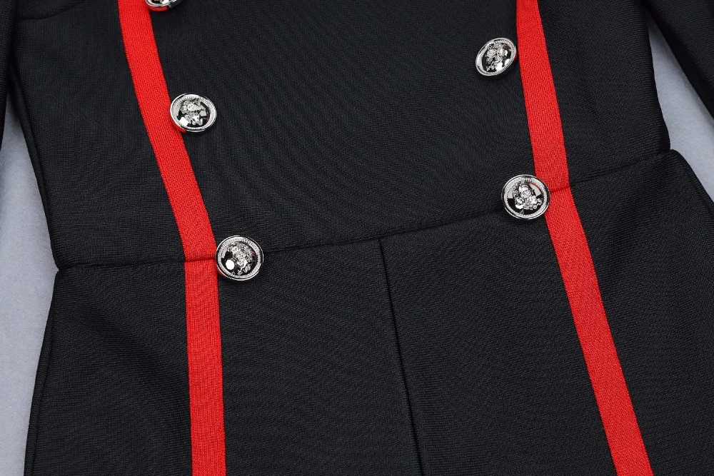Новинка года; черный короткий комбинезон с длинными рукавами; бандажный комбинезон; сезон осень-весна; пикантные вечерние облегающие платья; женской одежды
