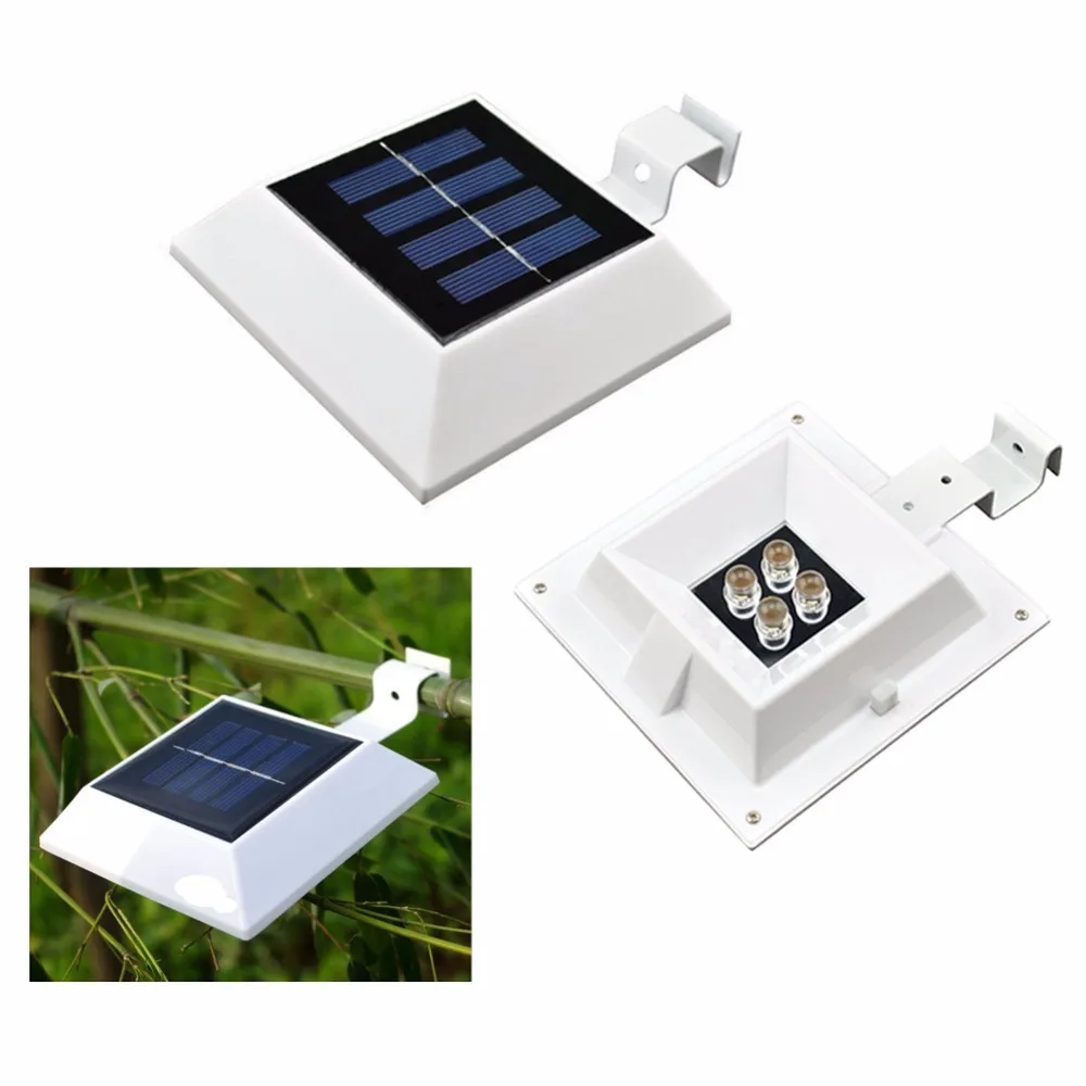 12 pcsWaterproof 2 Вт солнечного сада яркий 4Led Газон Свет человеческого тела Сенсор лампы