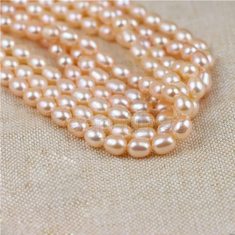 Новые 7-8 мм натуральный белый фиолетовый розовый рис пресноводный жемчуг