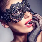 Эротическое белье для женщин Черная кружевная прозрачная маска для глаз Косплей Хэллоуин Вечеринка Сексуальные костюмы интимные товары секс-игрушки для женщин