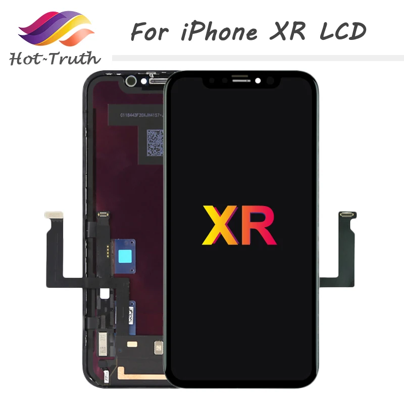 OEM 6," для Apple iPhone XR ЖК-экран дигитайзер сборка с рамкой Замена Черный цвет 828x1792 пикселей
