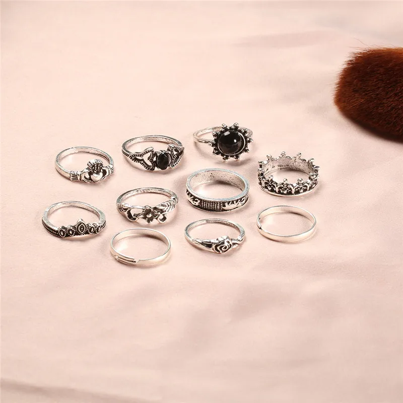 TTLIFE 10 шт./партия богемное Ретро Ювелирное Украшение корона кристалл луна сердце