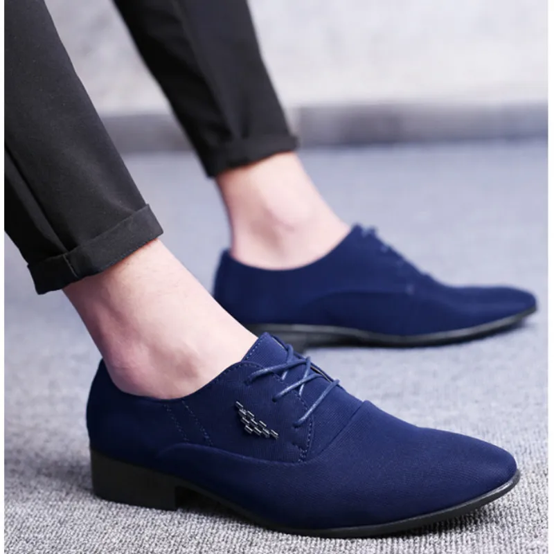 

zapatos hombre vestir Men wedding canvas Casual Shoes Breathable canvas Leather Loafers Mens Flats Shoes chaussures hommes G3-65