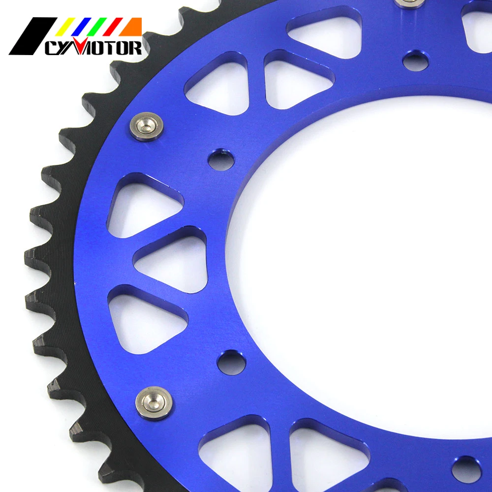 Мотоцикл, 44, 46, 47, 48, 49, 50, 51, 52, Модель сзади звездочки для YAMAHA YZ125 YZ250F WR250F WR450F YZ YZF WR WRF 125 250 426 450
