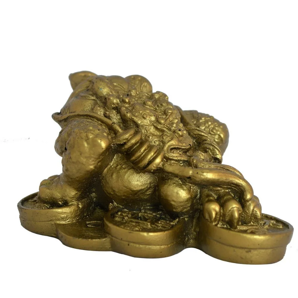 Фэн-шуй денежная жаба/привлекательная жаба для денег китайская монета из смолы