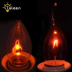 C35 динамический E27 E14 220В-240В Светодиодная лампа с эффектом пламени лампочки 3 Вт Мерцающая эмуляция пламени винтажные лампы Эдисона