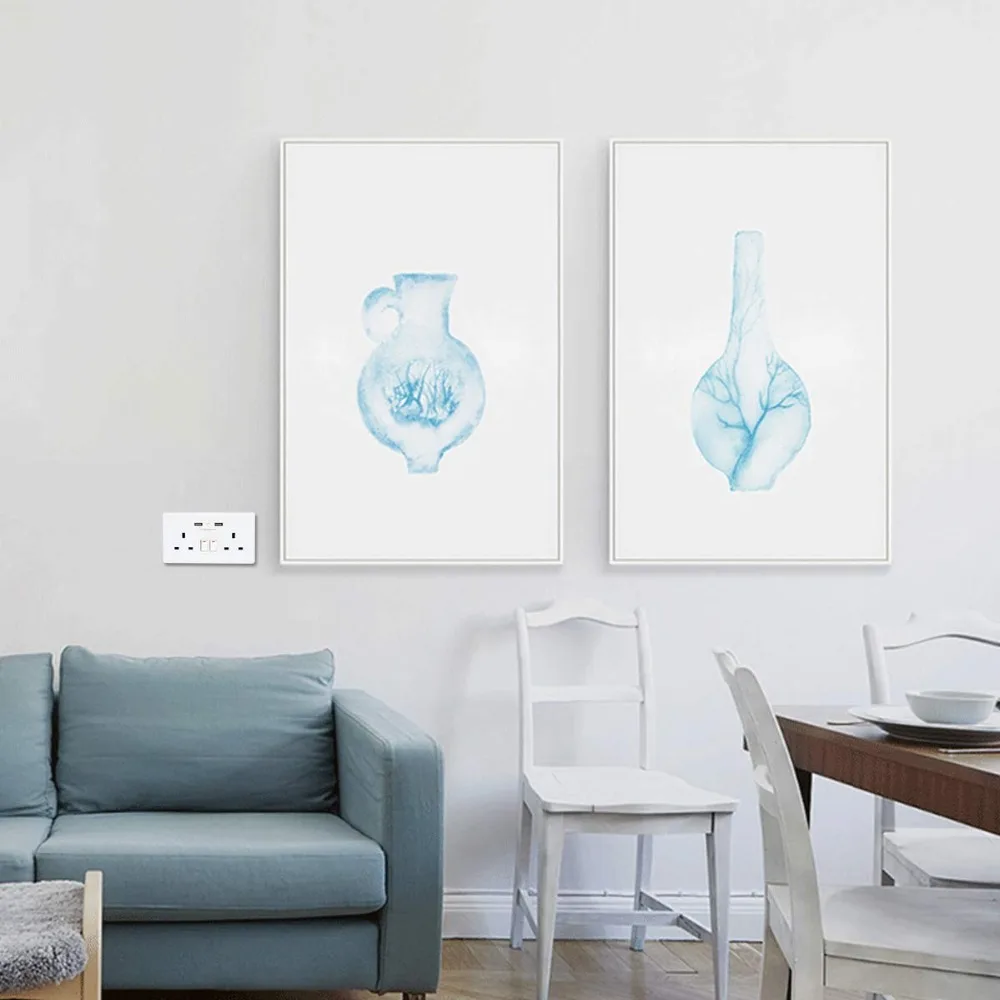 Smart life Wifi умная розетка Великобритания управление переключателем таймера 13A настенная розетка и 2 usb порта Голосовое управление работает с Alexa Google IFTTT
