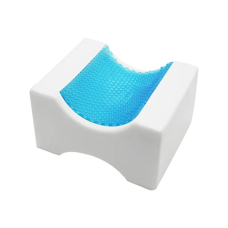 Calming Comfort Cooling Knee Pillow by Sharper Image- Charcoal Infused Memory Foam with Gel- Helps Side Sleepers Align S | Дом и сад