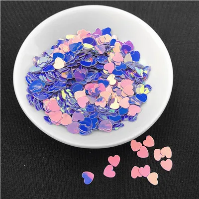 Purple 1 упаковка 3 мм 4 мм 6 мм сверкающие сердце свободные пайетками для ногтей, свадебные украшения конфетти, кристалл грязи аксессуары - Цвет: Purple