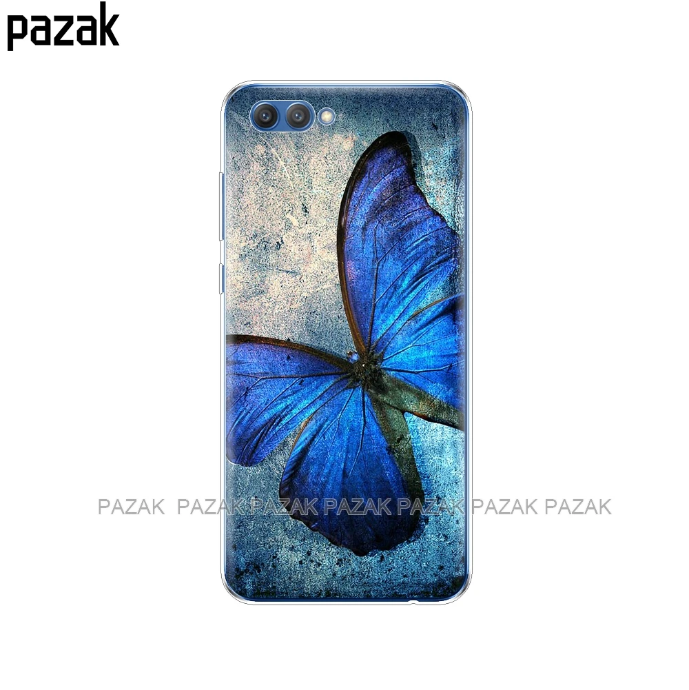Силиконовый чехол для телефона Huawei Honor 10 V10 3c 4C 5c 5x 4A 6A 6C pro 6X 7X 6 7 8 9 LITE бабочка цветок