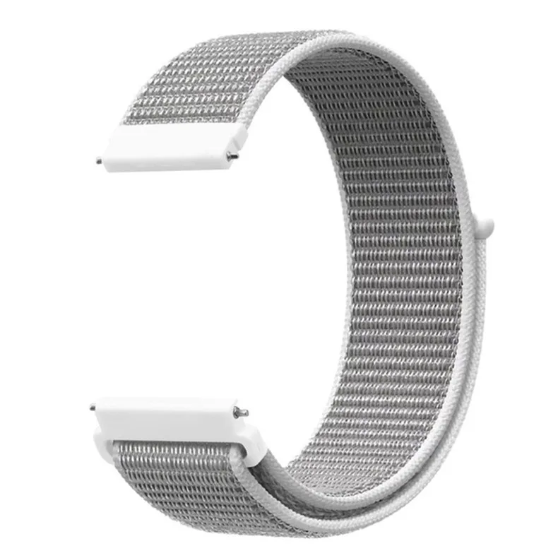 Seashell 22 мм 20 мм нейлоновая петля для samsung Galaxy Watch Active 46 мм S3 ремешок браслет для Amazfit Bip GTR huawei Garmin Vivoactive3 - Цвет ремешка: Seashell