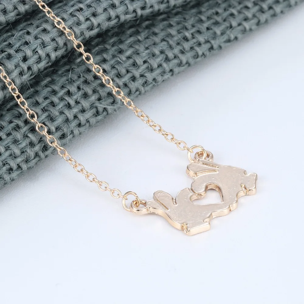 Kinitial 10Pcs Night Club Fashion Hand Heart Necklaces &amp Pendants Jewelry Accessories for Women Chain Hip Hop Choker Collar | Украшения