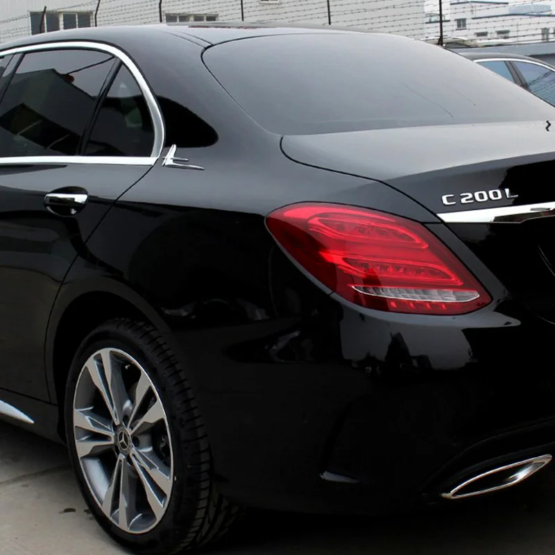 Автомобильная наклейка с боковым логотипом подходит для Mercedes Benz C class E