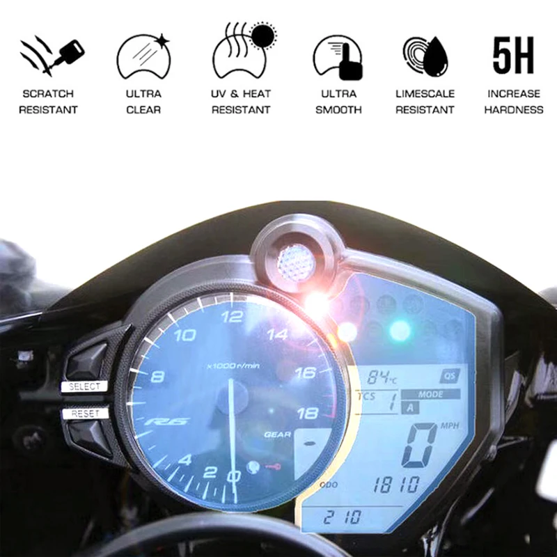 Мотоцикл кластер Защита от царапин пленка протектор экрана для YAMAHA R6 мотоцикл
