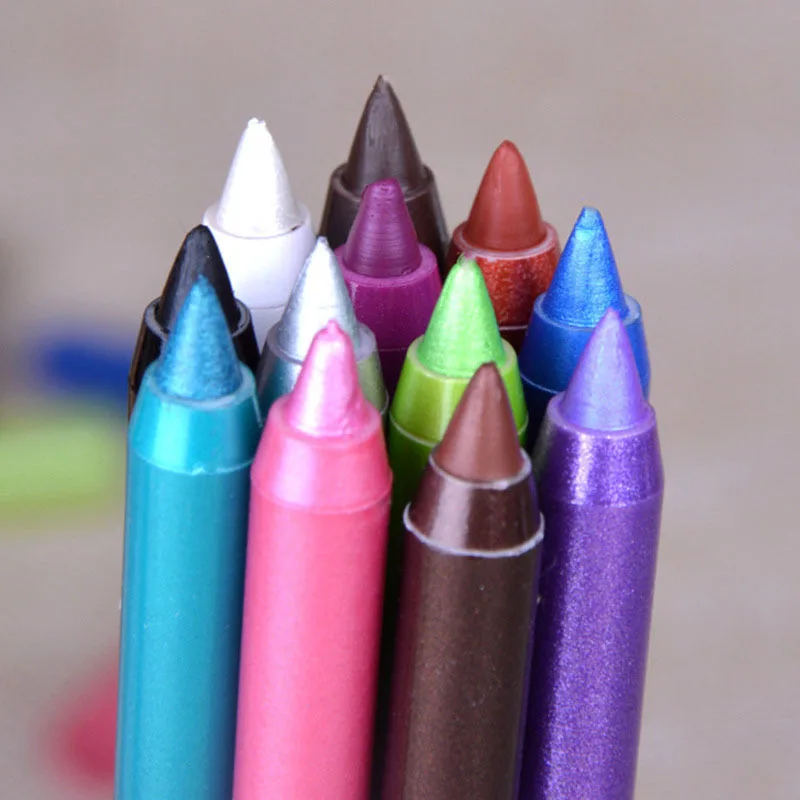 1@# 1Pcs NEW Fashion Women Long-lasting Eye Liner Pencil Pigment White Color Waterproof Eyeliner Pen Cosmetics Makeup Tools | Красота и