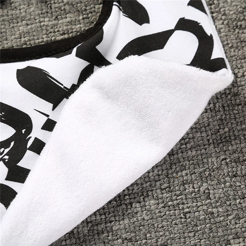 Детский хлопковый нагрудник Слюнявчик с геометрическим