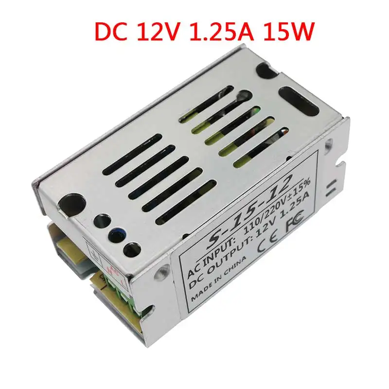 Источник питания AC 110 V-220 V к DC 5V 12V 24V 1A 2A 3A 5A 10A 15A 20A 30A 50A светильник трансформатор для светодиодных лент светильник