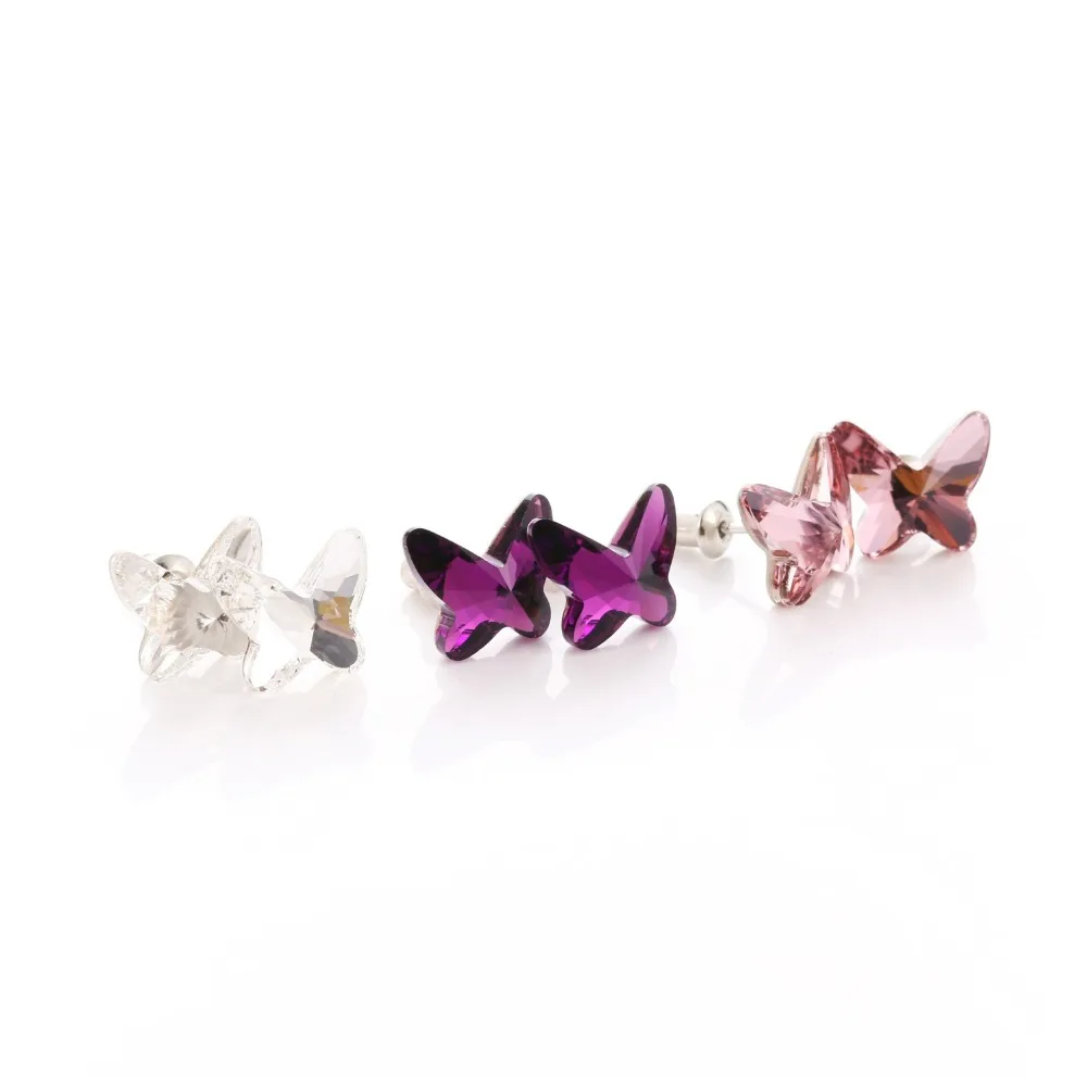 Warme Farben серебро 925 пробы женские серьги ювелирные украшения из кристаллов Swarovski