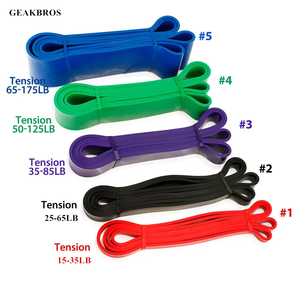 5 шт./компл. эластичные тянущиеся ленты для помощи при тяжелых нагрузках