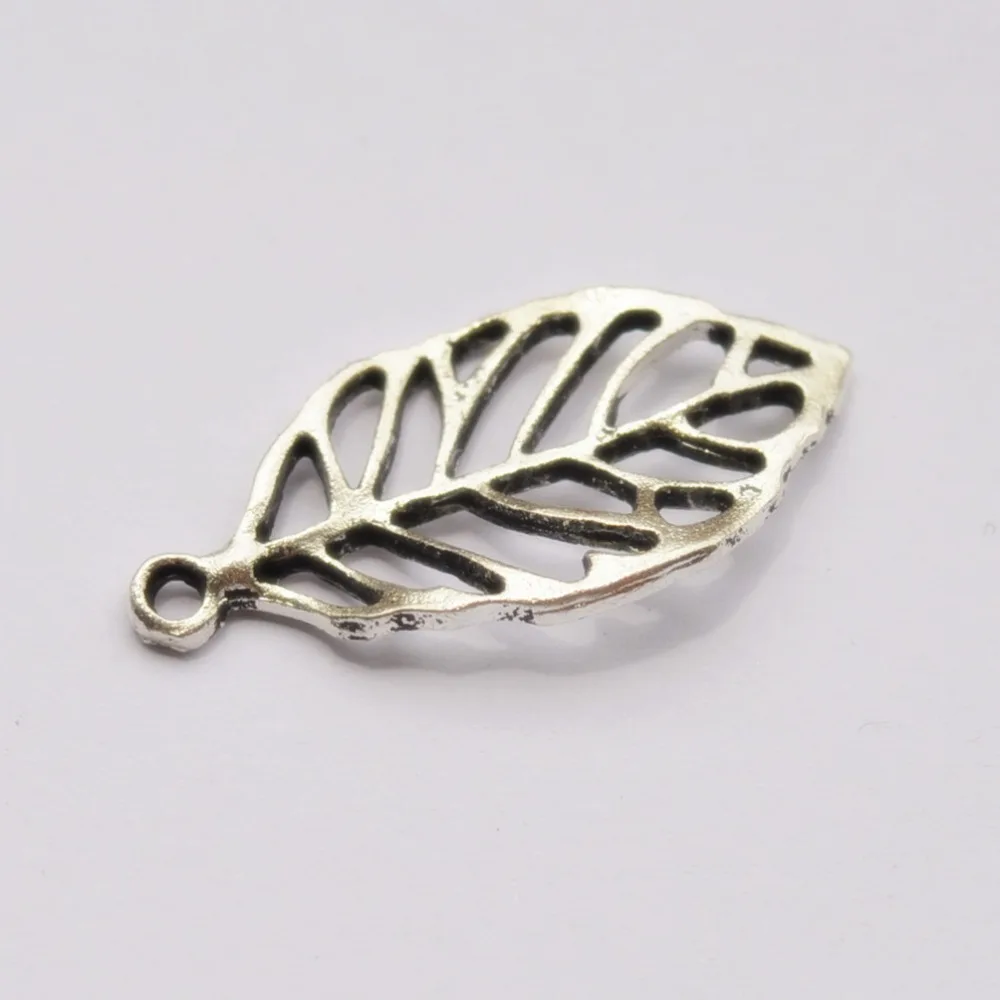

Antique Silver Zinc Alloy Hollow Tree Leaf Charms Fit Diy Jewelry Making Pendant Charms