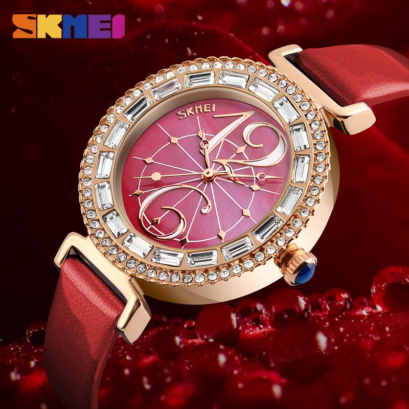 Модные женские часы люксовый бренд кожаный ремешок кварцевые водонепроницаемые