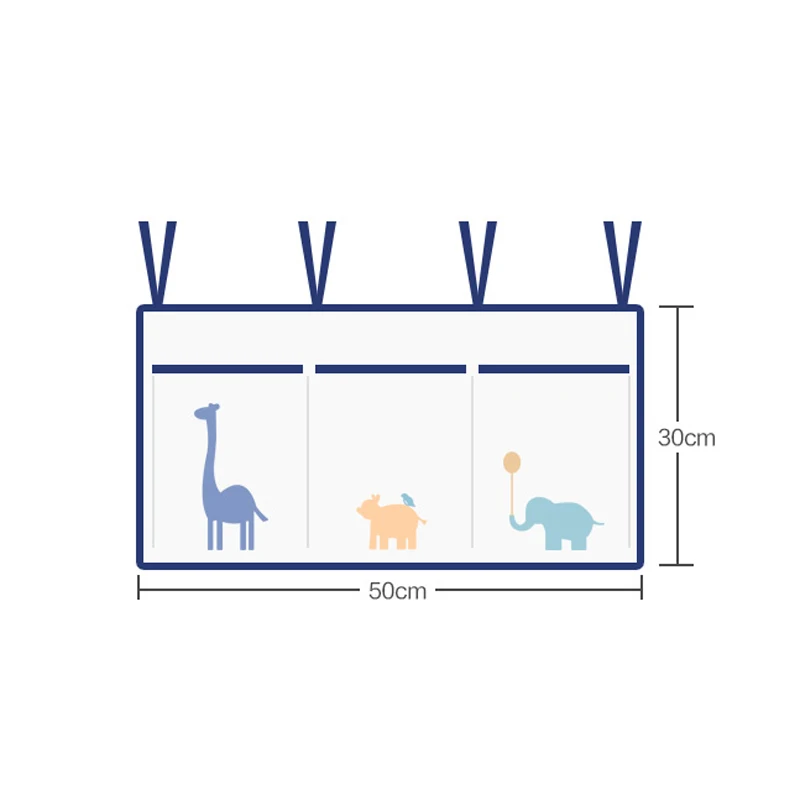 Подвесной органайзер для детской кроватки хлопковый контейнер хранения