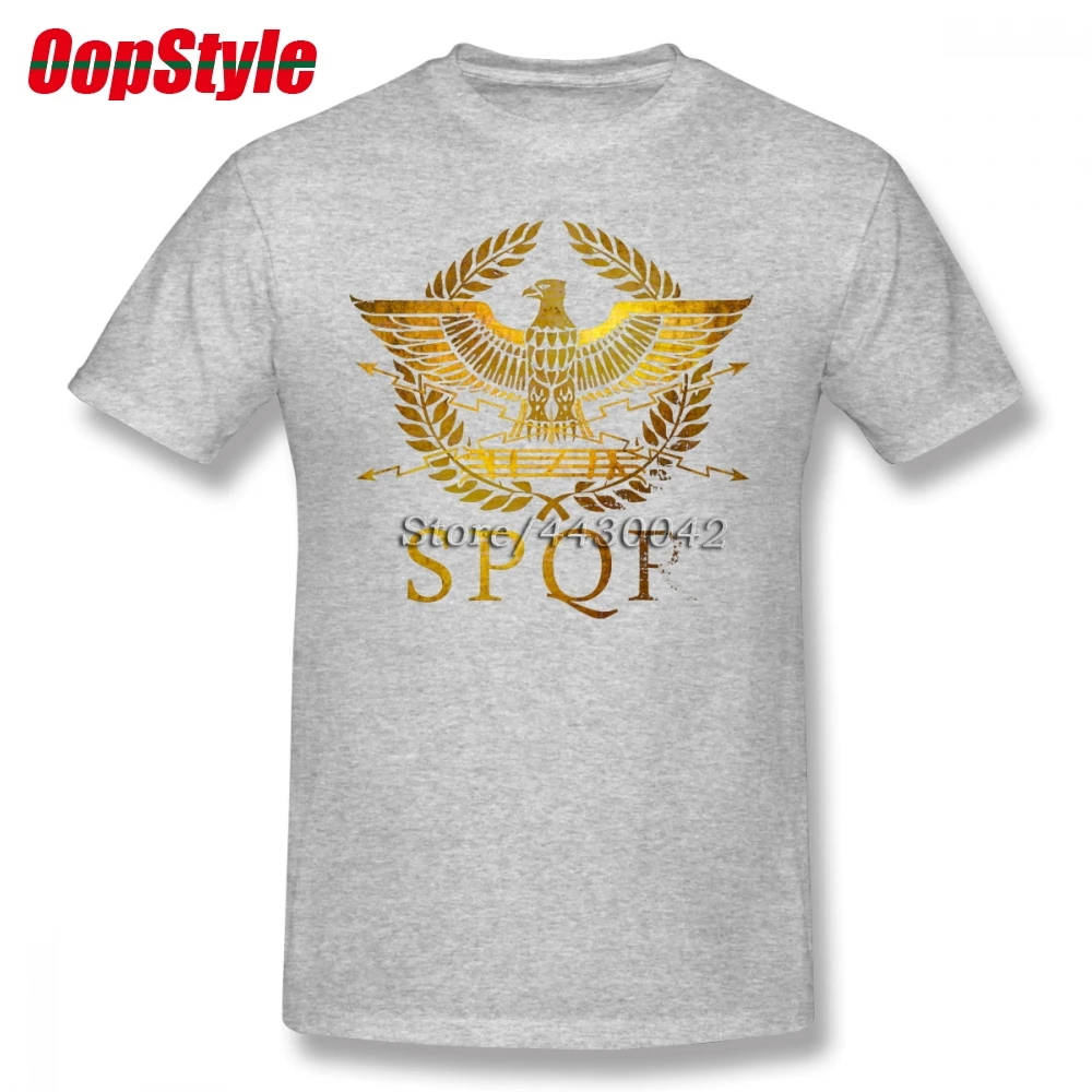 SPQR римская футболка для мужчин плюс размер хлопковая командная 4XL 5XL 6XL Camiseta |
