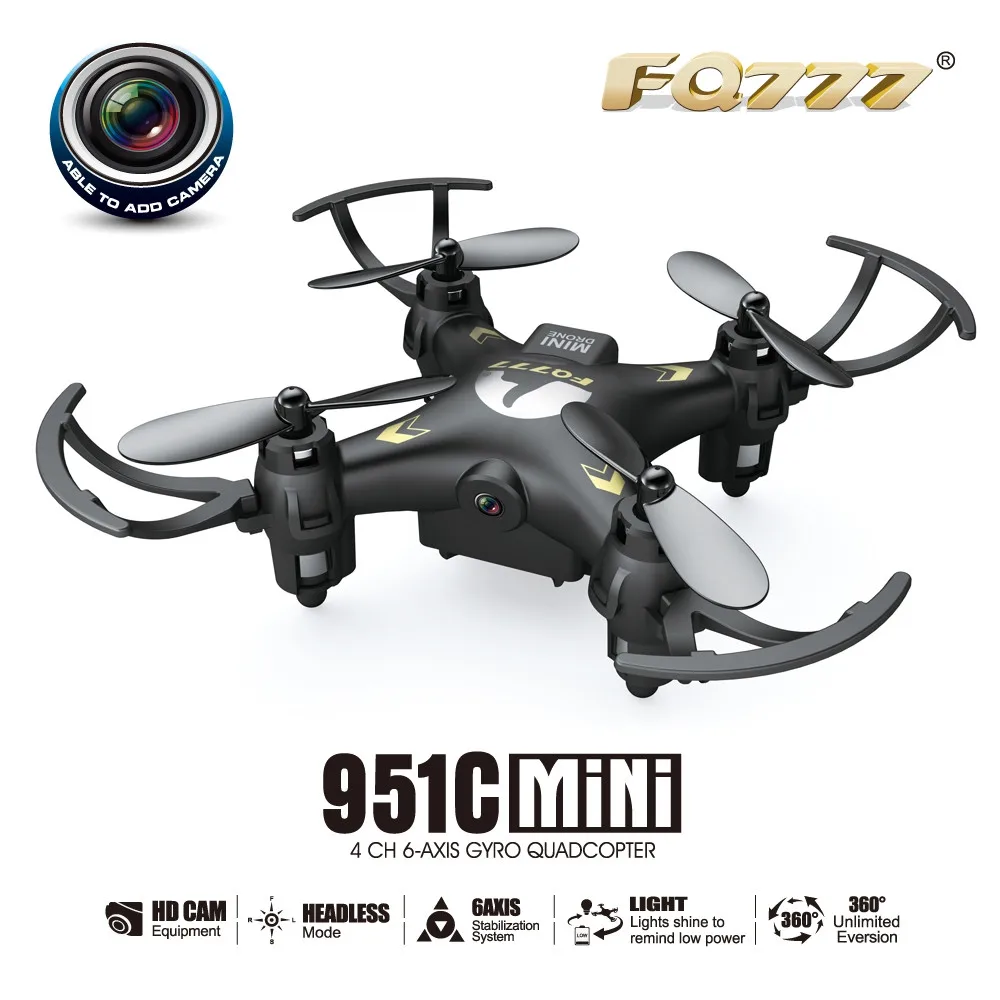 FQ777 951C FQ17W RC Quadrocopter Toy Drones with Camera Pocket WiFi FPV Helicopter Mini Drone Dron light|toy drone|drone withmini drone |
