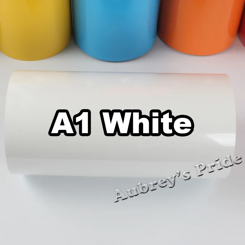 White A1 1 лист 30 см x 100 см(1" x 40") ПВХ теплообмена винил тепла Пресс режущий плоттер резца футболка DIY Фольга фильм - Цвет: White A1