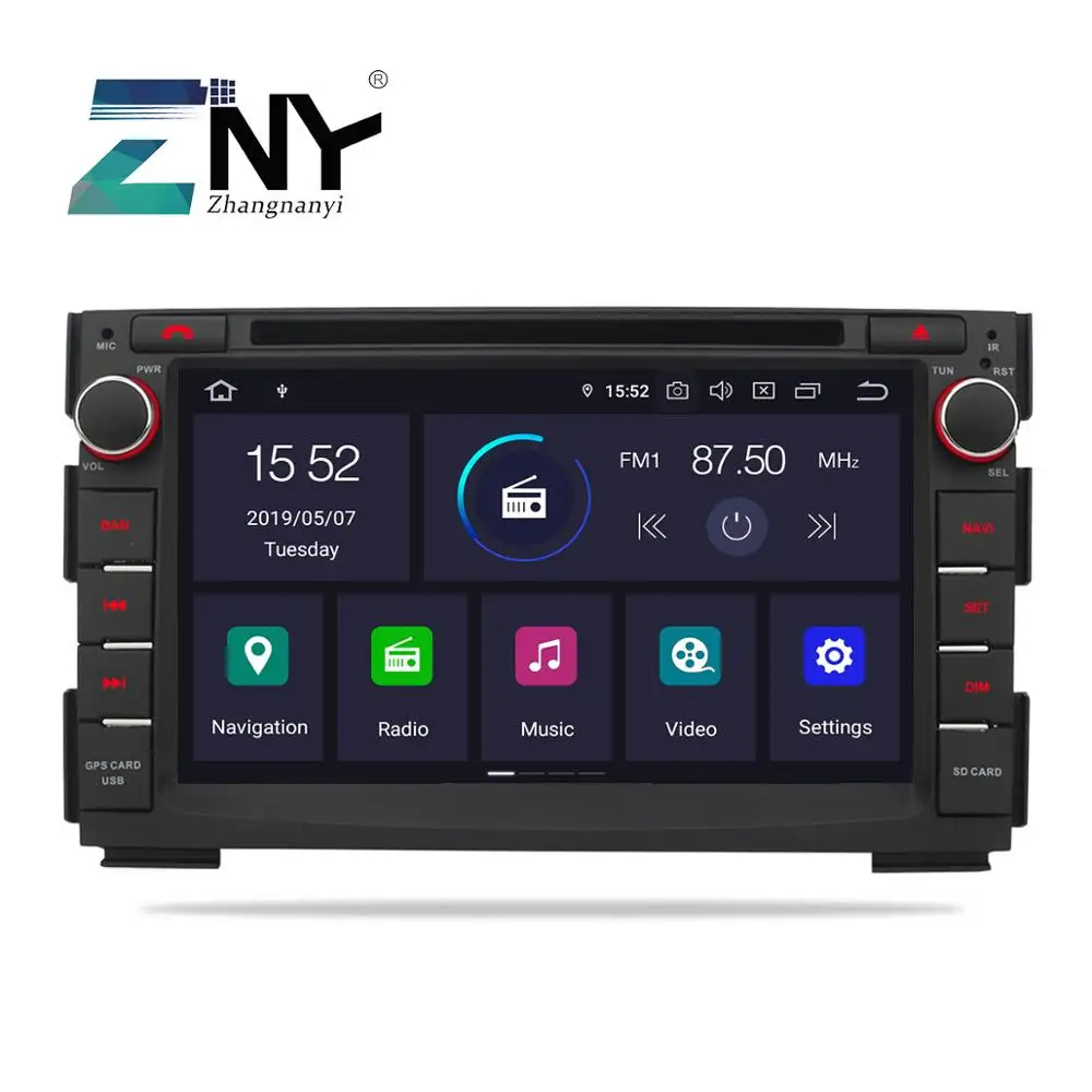 7 &quotips Android 9 0 автомобильный DVD 2 Din Авторадио аудио для Kia Ceed 2009 2012 Venga Мультимедиа
