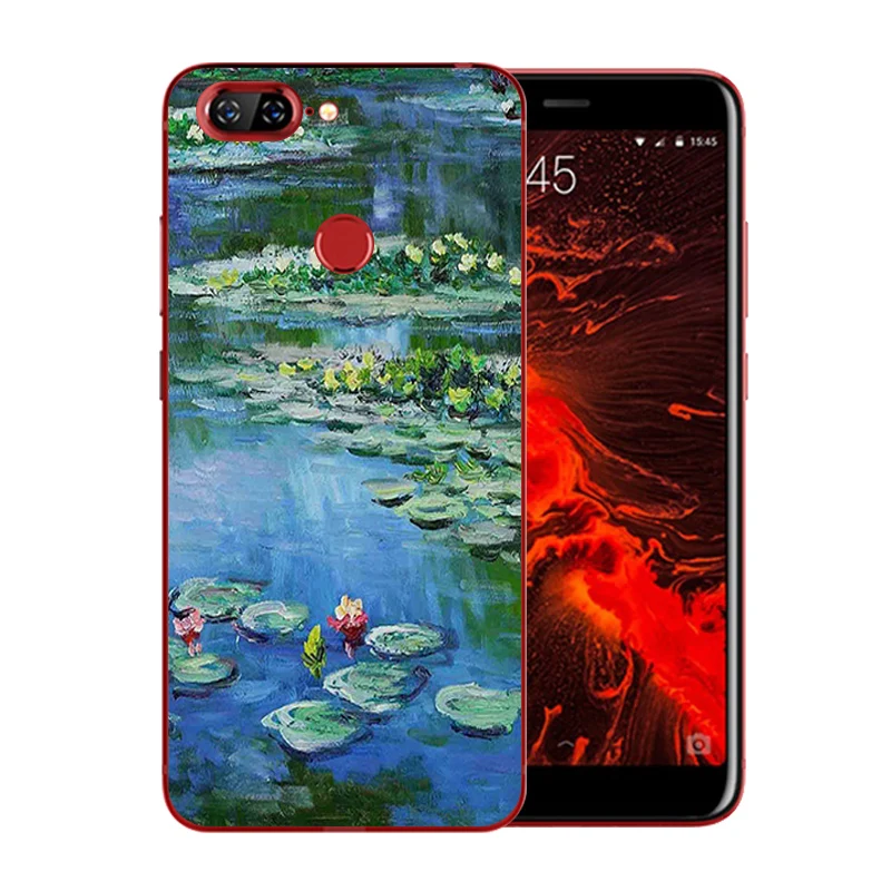 for Lenovo S5 Full Protective Back Cover 5.7&quot K520 Soft TPU Clear Silicone Fundas Van Gogh Pattern |
