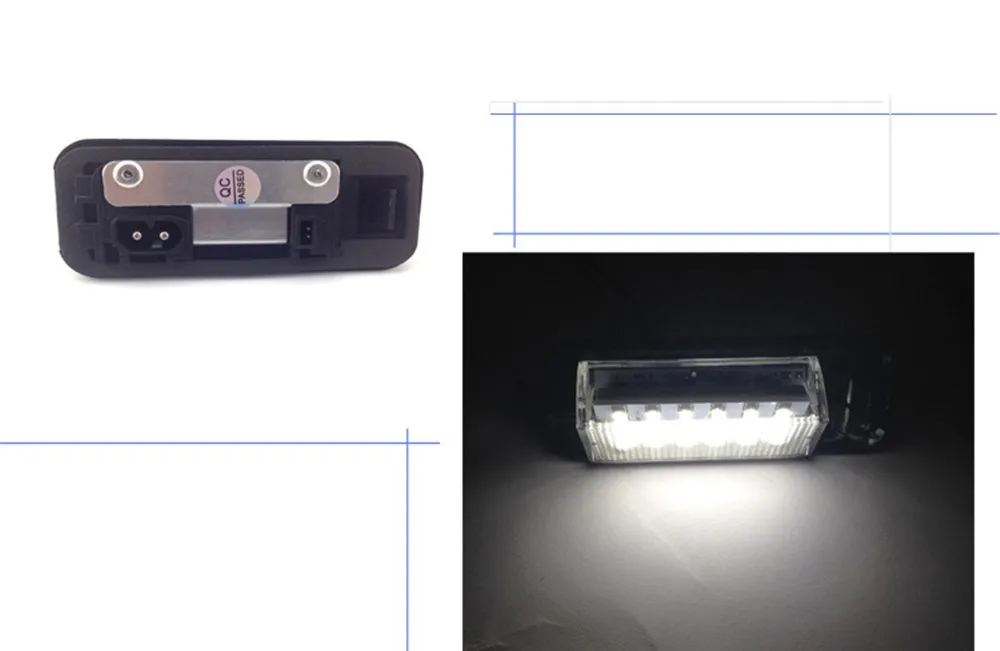 2 шт. для BMW E36 светодиодный светильник номерного знака 18SMD белый 12 В лампы 318i 318is 318ti
