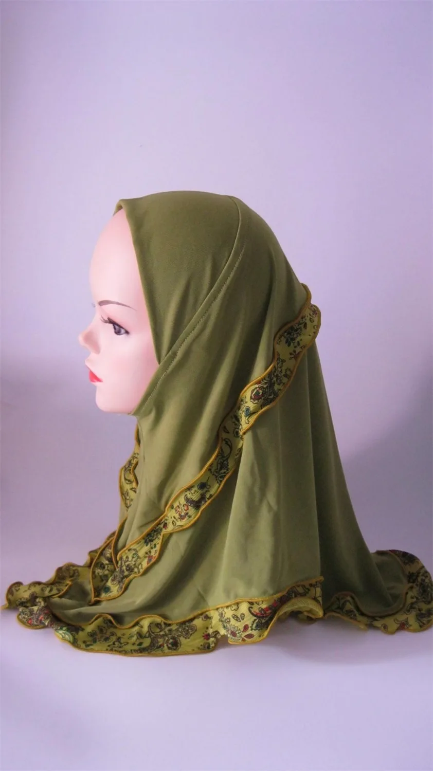 

Распродажа со скидкой, мусульманские исламские Детские хиджабы для девочек, размер: От 0 до 10 лет