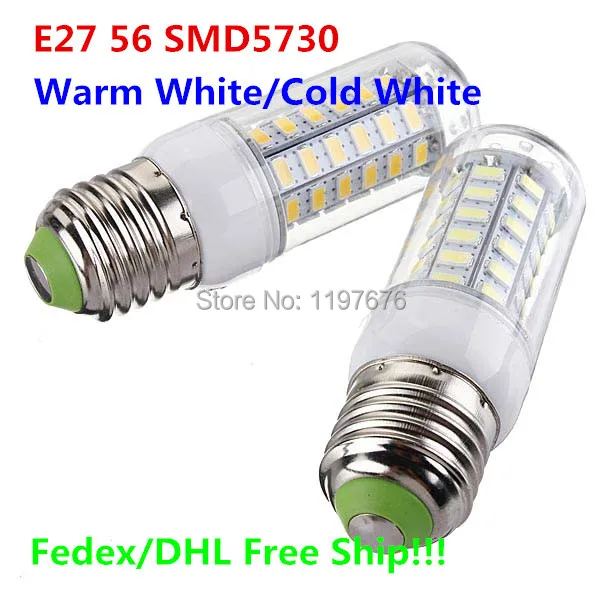 Светодиодные лампы-кукурузы E27 SMD5730 24 светодиода 36 светодиодов 48 56 светильник на 9