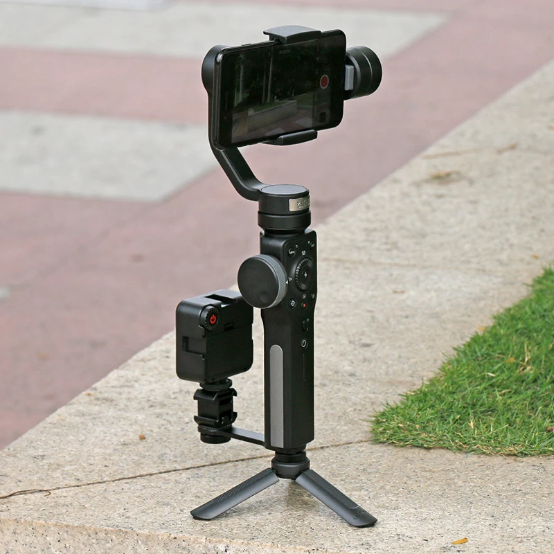 Zhiyun smooth 4 mount 3 Cold Shoe Mounts для Smooth 4/DJI OSMO/Vimble 2 Gimbal LED светильник BY-MM1 микрофон |