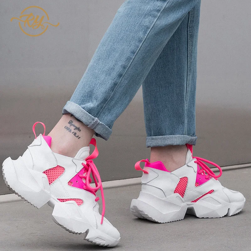 RY RELAA женская обувь сникерсы модные tenis feminino Платформа Высокая Супер повседневная