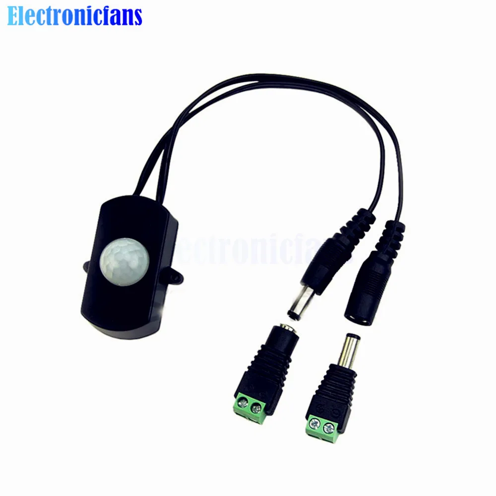 DC 5в 24в 5А ИК датчик движения для тела переключатель триггер со штекером питания