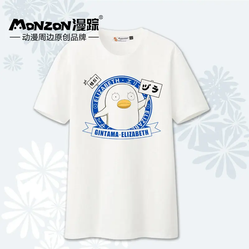 

2019 New Mens Gintama Elizabeth Cute Summer Round Collar Short Sleeve T-shirt Sweatshirt Tee Shirts