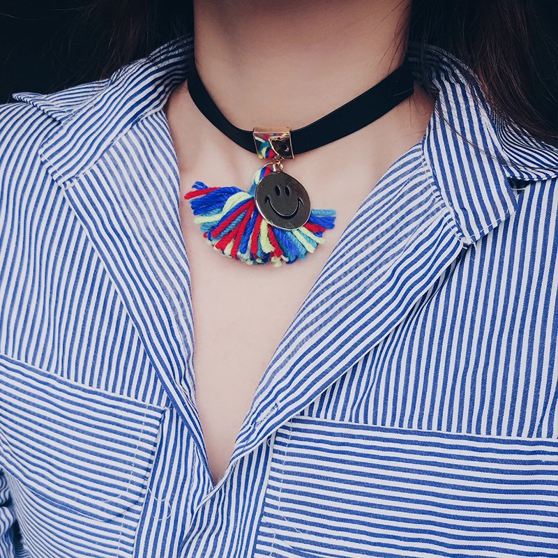 2018 New Fashion Choker Necklace For Women Black Ribbon strip Collar Party Jewelry Neck accessories Girls Punk Charming chokers | Украшения